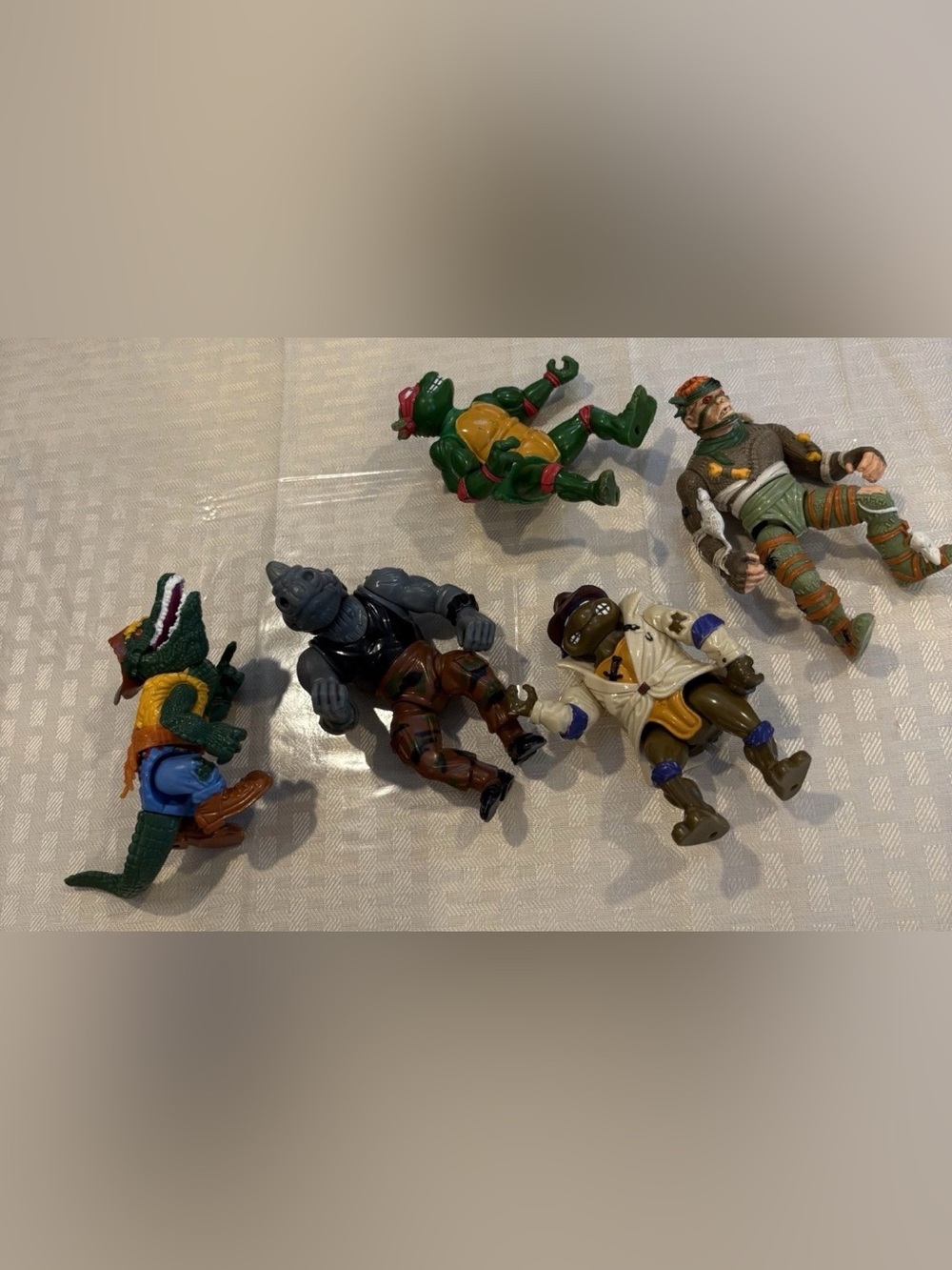 Vintage TMNT Action Figures 80s 90s Teenage Mutant Ninja Turtles Toys Lot of 5